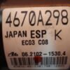 ABS Mitsubishi ASX 4670A298 ESP EC03C08 06210215304 06210957143 06261336011