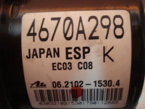 ABS Mitsubishi ASX 4670A298 ESP EC03C08 06210215304 06210957143 06261336011