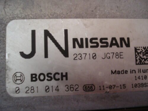 Centralita del motor Nissan X-Trail 0281014362 23710JG78E 23710 JG78E JN