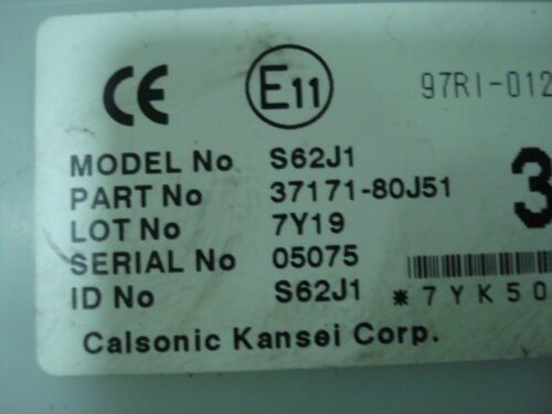 Centralita SUZUKI SX4 3717180J51 37171-80J51  S62J1
