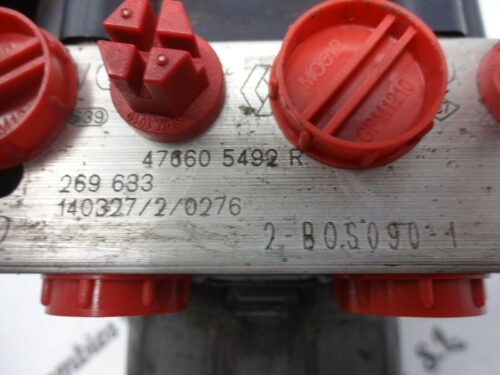 Unidad hidráulica del ABS Renault Clio 476605492R 0265243683 0265956285