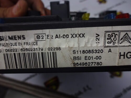 BSI Caja de fusibles Citroën Peugeot E01-00 S118085320A S118085320 A 9649627780