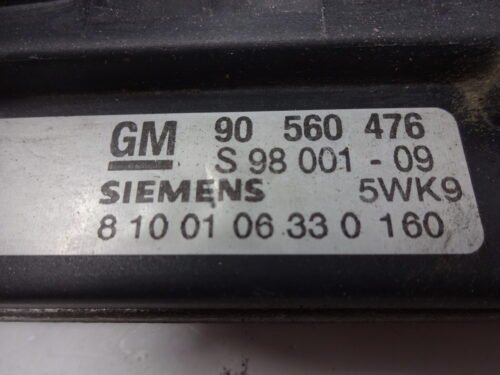 Centralita del motor Opel Astra Zafira 90560476 5WK9160 0031619311 S98001-12