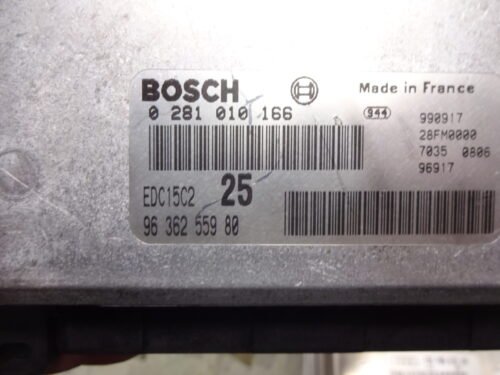 Centralita del motor Peugeot Citroen 0281010166 9636255980