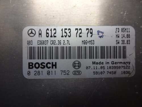 Centralita del motor Mercedes Sprinter 0281011752 A6121537279 A 612 153 72 79