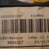 Lector de tarjeta de clave  Renault Laguna 8200091857 433MHZ IDOP.JJ