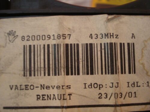 Lector de tarjeta de clave  Renault Laguna 8200091857 433MHZ IDOP.JJ