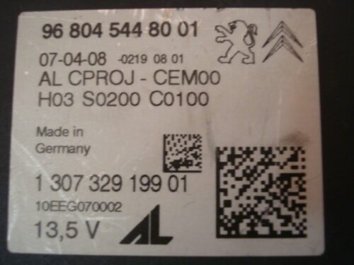 Controlador de Xenon  PEUGEOT 308 968045448001 96 804 544 80 01 130732919901