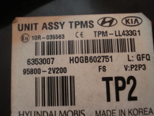 Centralita HYUNDAI ASSY TPMS 958002V200 95800-2V200 6353007