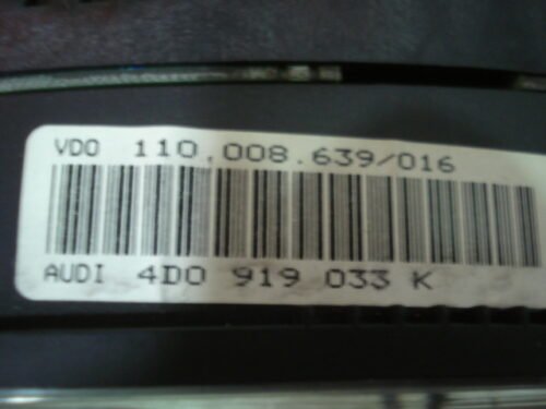Cuadro de instrumentos Audi A8 4D0919033K 4DO919033K VDO 110008639016