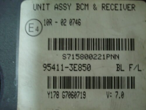 Módulo ASSY BCM RECEIVER Kia Sorento 954113E850 95411-3E850