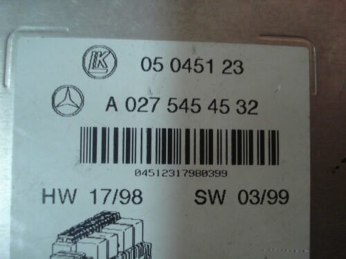 Módulo Sam caja de fusibles Mercedes-Benz W220 A0275454532 05045123