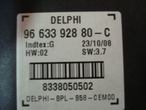 Relais Rele Citroen C4 Grand Picasso 9663392880C 9663392880-C 8338050502