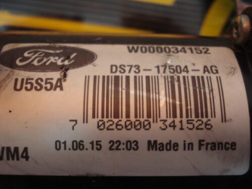 Motor del limpiaparabrisas Ford MONDEO FUSION DS7317504AG DS73-17504-AG