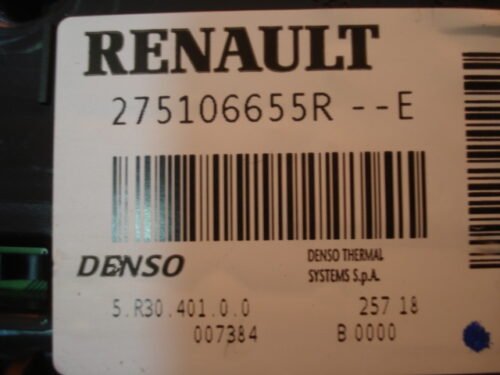 A/C System Clima panel de control MERCEDES CITAN 275106655R-E 275106655RE