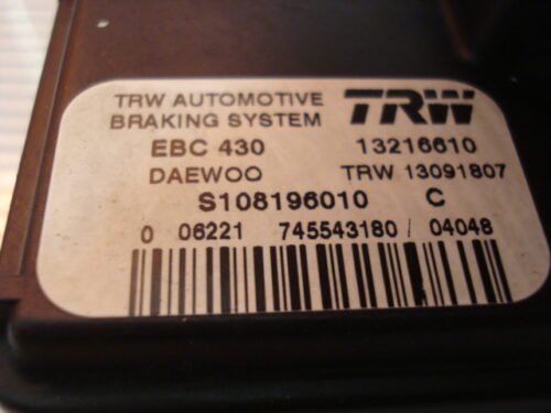 ABS Chevrolet Daewoo Matiz S108196010C 13216610 96340210 13091807