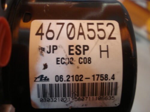 ABS Mitsubishi Outlander 4670A552 06210217584  06210957693