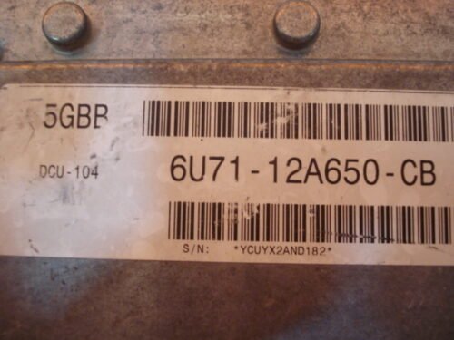 Centralita del motor Ford Transit 6U7112A650CB  6U71-12A650-CB DCU-104