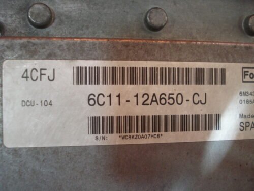 Centralita del motor Ford Transit 6C1112A650CJ 6C11-12A650-CJ DCU-104