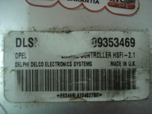 Centralita del motor  Opel Astra Vectra Zafira 09353469 DLSM FSFI-2.1