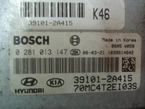 Centralita del motor  HYUNDAI 0281013147 391012A415  39101-2A415
