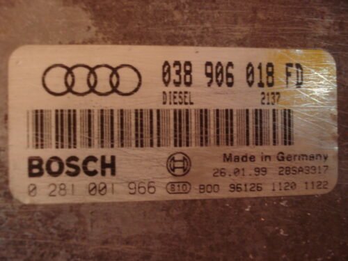 Centralita del motor Audi A4 038906018FD 0281001966  038 906 018 FD