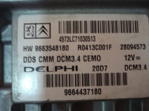 Centralita del motor Peugeot Citroen R0413C001F 9663548180 9664437180