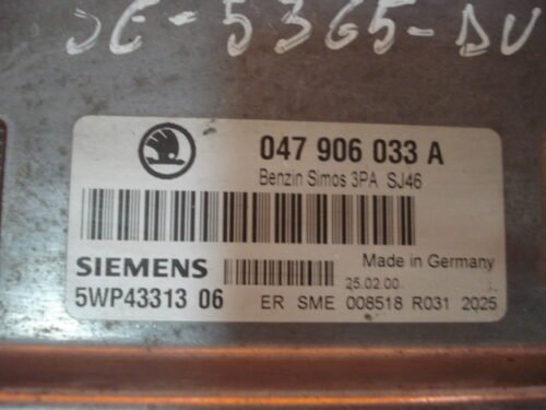 DSC07274 Centralita del motor VW Skoda Fabia 047906033A 5WP4331306 5WP43313 06