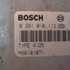 Centralita del motor Land Rover Freelander 0281010113 MSB101071 TYPE4125