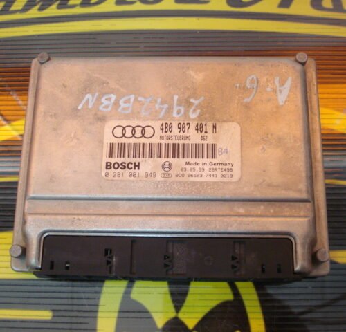 Centralita del motor AUDI A6 0281001949  4B0907401N 4BO907401N