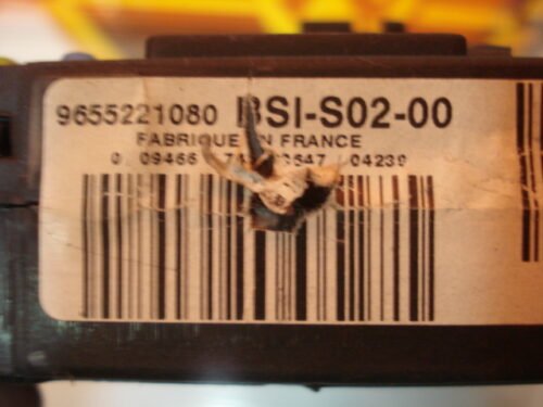 BSI Caja de fusibles Peugeot 407 S120104700J 9655221080 BSI-S02-00