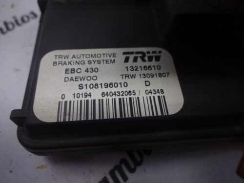 ABS Chevrolet Daewoo Matiz S108196010D 13216610 96340210 13091807