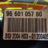 BSI Caja de fusibles Peugeot 307 1,6 BSI 2004 H03 9660105780 96 601 057 80