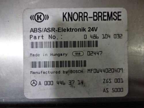 ABS ASR Centralita Mercedes Benz Actros 0486104032 A0004463714 KNORR-BREMSE