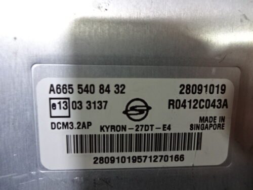 Centralita del motor SSANGYONG KYRON A6655408432 R0412C043A