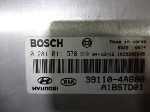 Centralita del motor Kia Sorento 0281011578 391104A800 39110-4A800