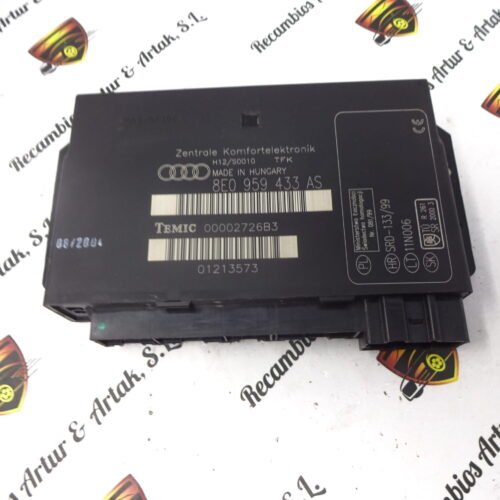 Modulo Electrónico Confort  Audi 8E0959433AS 8EO959433AS 00002726B2  H12/S0010