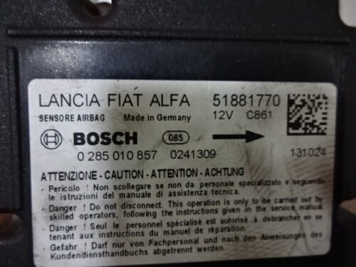 Airbag Centralita Fiat Doblo OPEL COMBO 51881770 0285010857