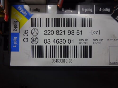 Ajuste de los asientos Mercedes S500 S600 2208219351 220 821 93 51 03463001