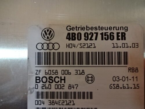 Transmisión controlador AUDI 0260002847 4B0927156ER 4BO927156ER