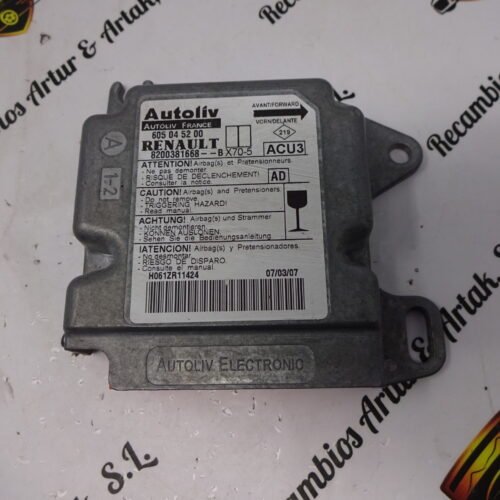 Airbag Centralita Renault Nissan Opel 8200381668B 8200381668-B 605045200