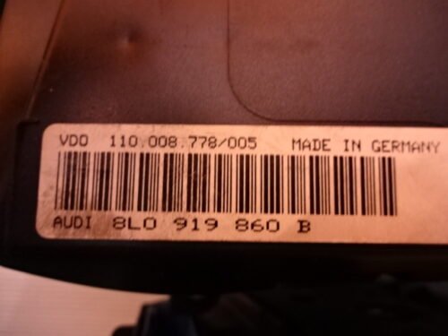 Cuadro de instrumentos AUDI A3 8L0919860B 8LO919860B 110008778005