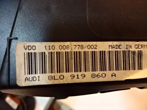 Cuadro de instrumentos AUDI A3 8L0919860A 8LO919860A 110008778002