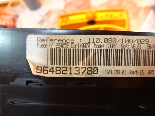 Cuadro de instrumentos PEUGEOT 406 9648213780 110080108029