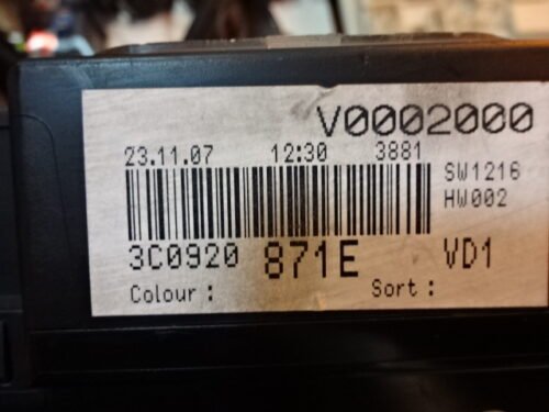 Cuadro de instrumentos  VW Passat 3c  3C0920871E 3CO920871E