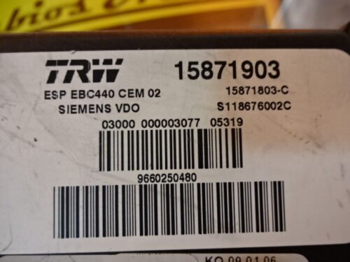 ABS CITROEN C6 PEUGEOT 9660250480 S118676002C 15871903