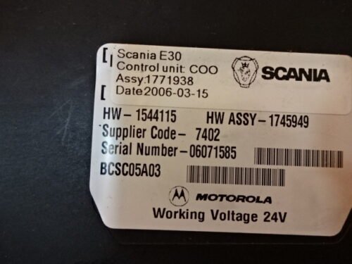 Centralita   SCANIA 1771938 1544115 1745949 06071585 BCSC05A03