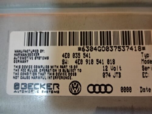 Sintonizador de radio AUDI A8 4E0035541 4EO035541 4E0910541018