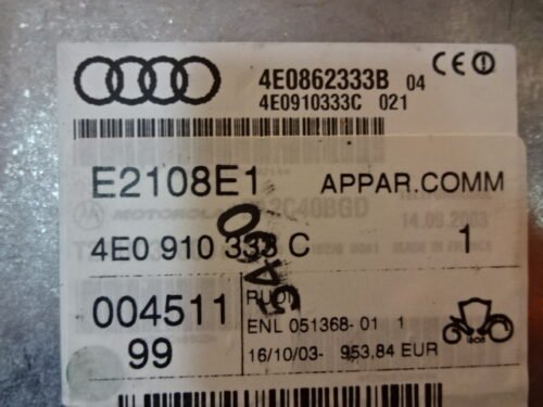 CENTRALITA DE TELEFONO Audi A8 4E0862333B 4E0910333C 4EO910333C