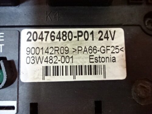 BSI Caja de fusibles VOLVO 20476480-P01 20476480 24V 03W482-001